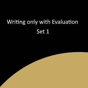 Writing only with Evaluation Set 1